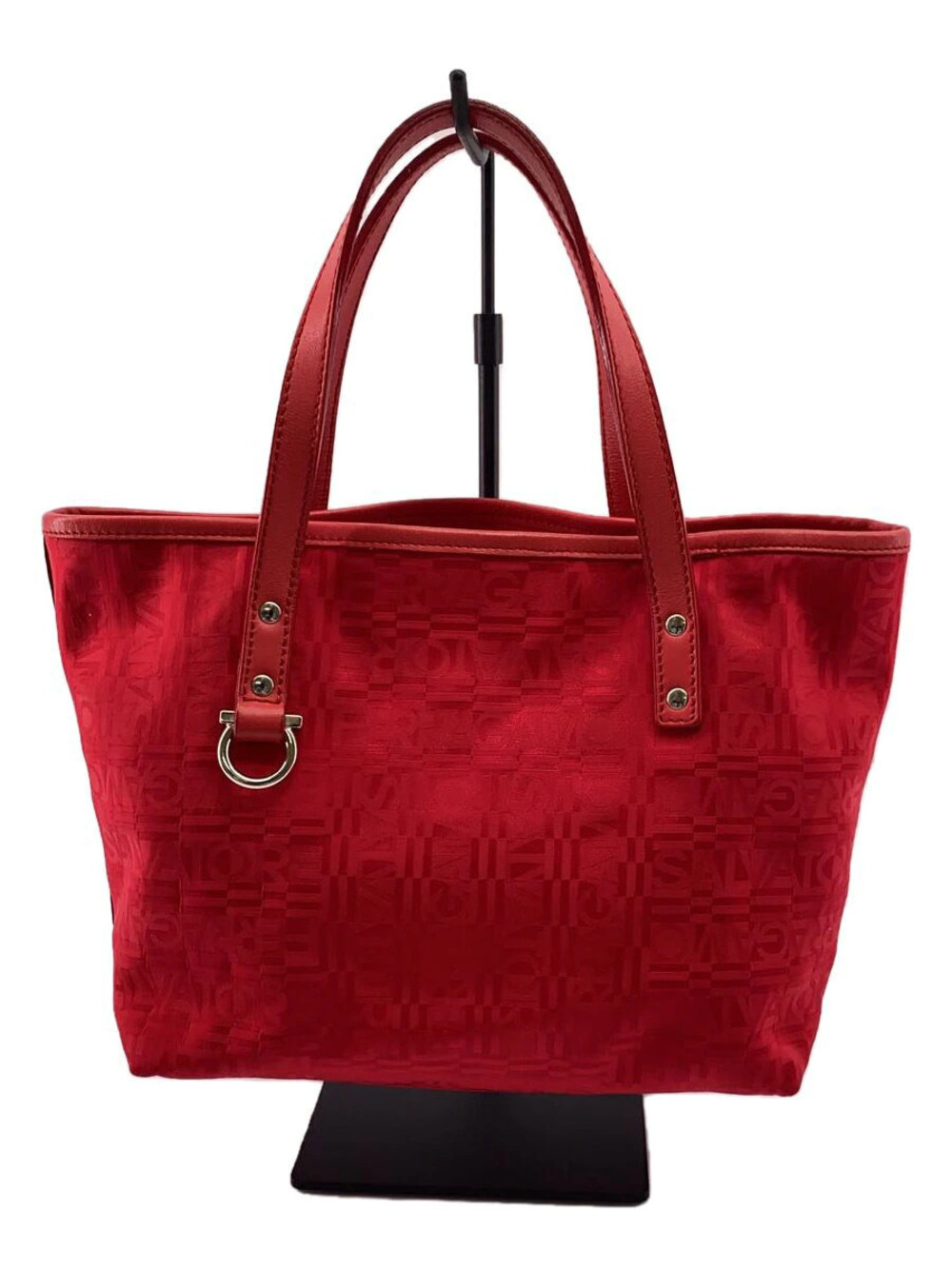 Salvatore Ferragamo Tote Bag Canvas RED